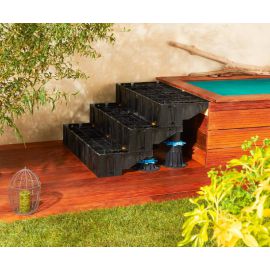 ESCALIER D’EXTERIEUR BOIS 100 cm modulesca