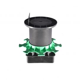 Support terrasse bois pour pieu métallique ELEVO