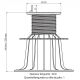 Adjustable pedestal 140 230 mm for Wooden Deck Jouplast