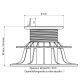 Base de montaje ajustable 80/140 mm Jouplast para terraza de madera con rastreles