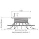 Adjustable pedestal 50 80 mm for Wooden Deck Jouplast