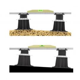 Piede d'appoggio per terrazza autolivellante 155 245 mm - Jouplast