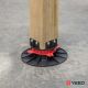 Piede d'appoggio 60/90 mm per terrazza in legno o composito Rinno