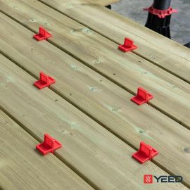 Lot de 10 espaceurs pour lame de terrasse RINNO - Ecartement 4,5,6,7 mm