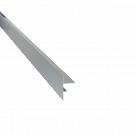 Profilé de finition clipsable Laqué Gris Aluminium