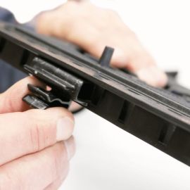 Terrasse carrelage en kit 10m² plots Jouplast - finition blanc perle