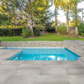 Dalle en grès cérame - Gris Clair - Terra Cerame - 60x60x2cm