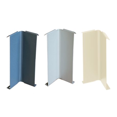 Jonction angle rentrant pour profilé clipsable Blanc Perle RAL1013 - Jouplast