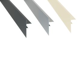 Profilé de finition clipsable Laqué Gris Aluminium