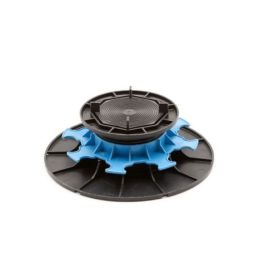 Kit terrasse carrelage- Aspect Gris/Noir 60x60 cm - Jouplast