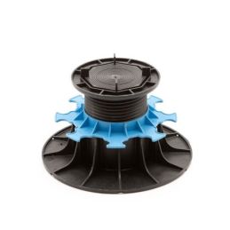 Kit terrasse carrelage- Aspect Gris/Noir 60x60 cm - Jouplast