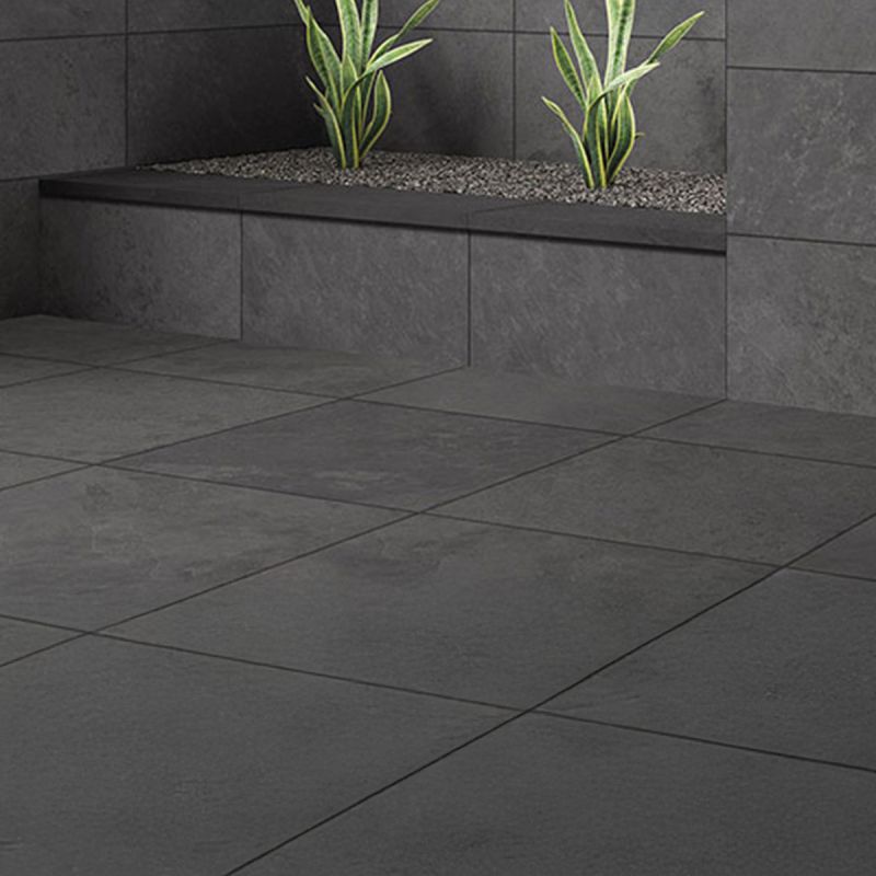 Kit terrasse carrelage- Aspect Gris/Noir 60x60 cm - Jouplast