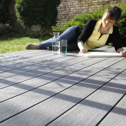 Kit terrasse bois composite - Gris Clair