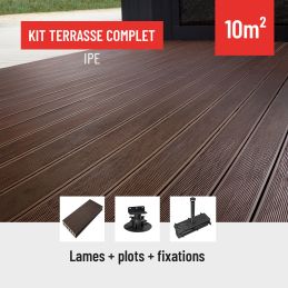 Kit terrasse bois composite - IPE