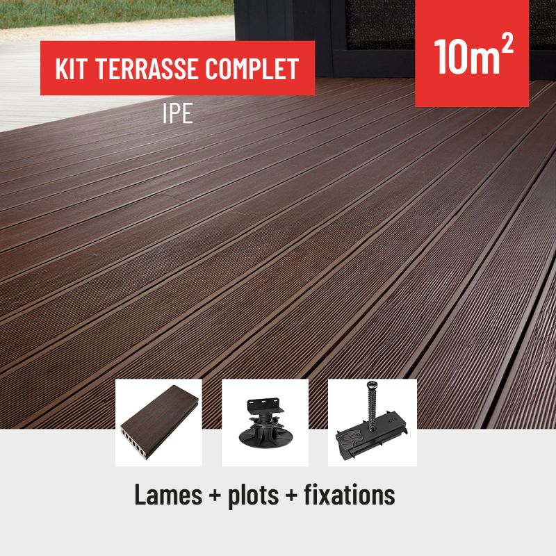 Kit terrasse bois composite - IPE