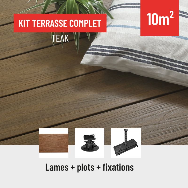 Kit terrasse bois composite - TEAK