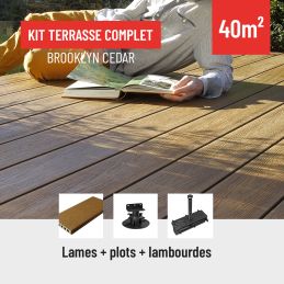 Kit terrasse bois composite - Cedar
