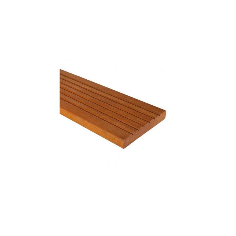 Lame Massaranduba rouge striée KD - 21 x 145 mm