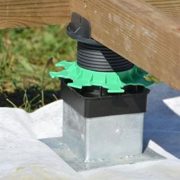 Adjustable pedestal for metal pile - ELEVO - Jouplast