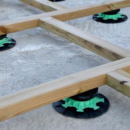 Base de montaje 50/80 mm para terraza de madera - Jouplast