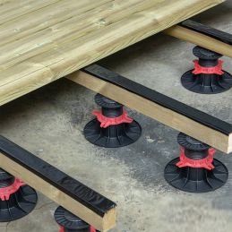 Höhenverstellbares Stelzlager für Holzterrassen 90/150 mm - YEED