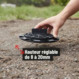 Plot terrasse lambourde réglable 8/20 mm - JOUPLAST