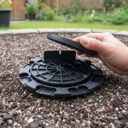 Plot ou rehausse 10 mm pour terrasse bois - Gamme ESSENTIEL - Jouplast