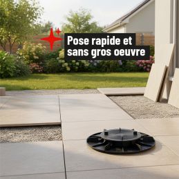 Plot terrasse dalle réglable 20/30 mm - Gamme ESSENTIEL - Jouplast