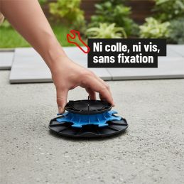 Piede d'appoggio per terrazza a piastrelle 40-60 mm - ESSENTIEL - Jouplast