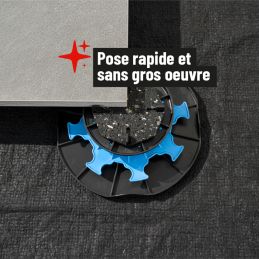 Base de montaje 40/60 mm para terraza de losas - ESSENTIEL - Jouplast