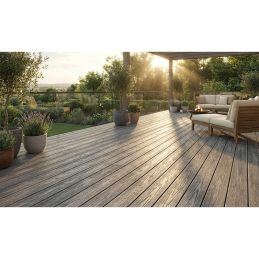 Lame terrasse composite- Imitation bois "IPE" -23x138mm - Longueur 4ml