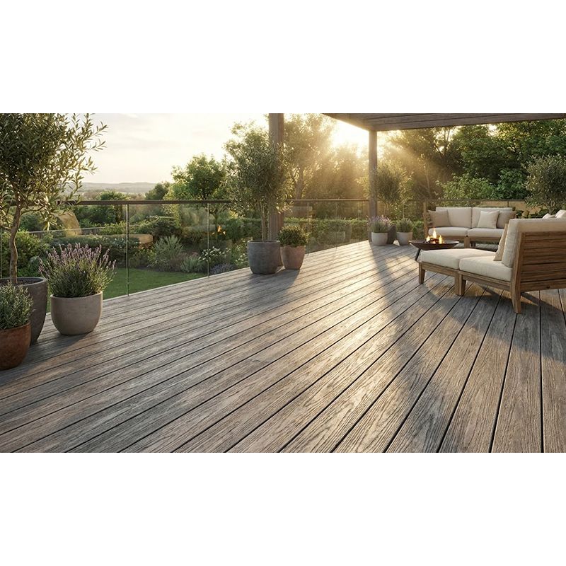 Lame terrasse composite- Imitation bois "IPE" -23x138mm - Longueur 4ml