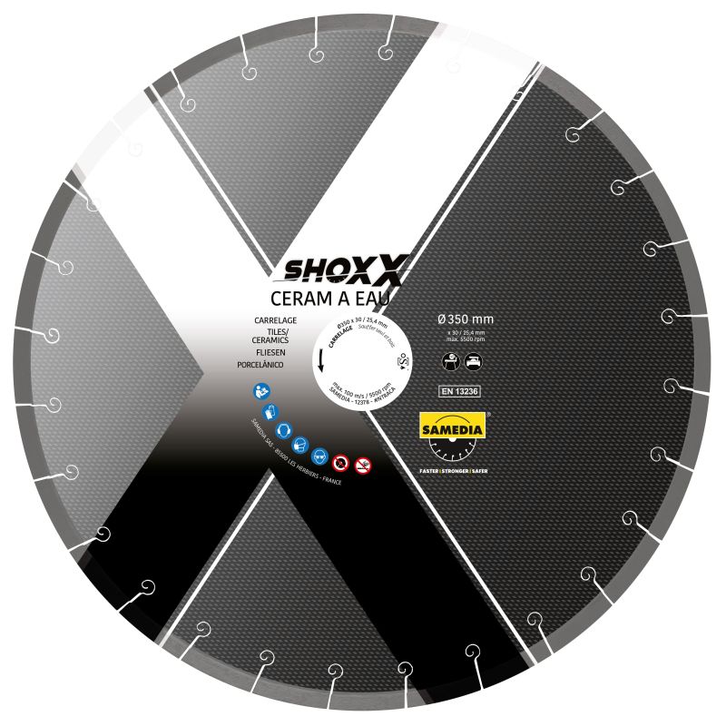 Disque diamant - Shoxx ceram à eau - SAMEDIA