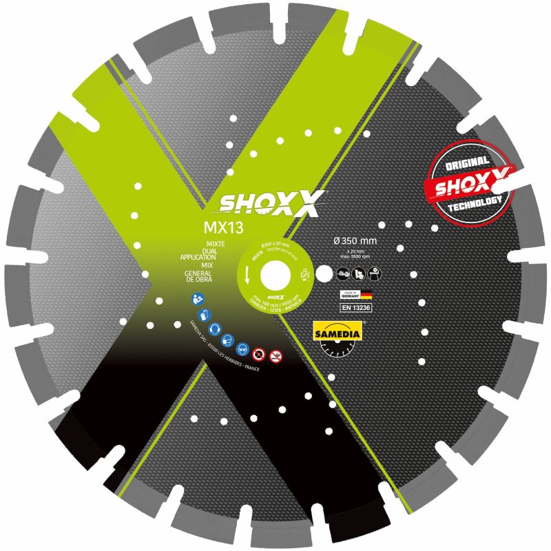 Disque diamant - Shoxx MX13 350mm - SAMEDIA