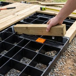 Kit of 3 wooden joists - MODULESCA Jouplast