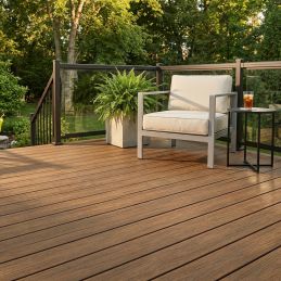 Lame terrasse composite- Imitation bois "TEAK" -23x138mm - Longueur 4ml