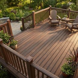 Lame terrasse composite- Imitation bois "IPE" -23x138mm - Longueur 4ml