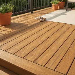 Lame terrasse composite finition - Imitation bois "CEDAR" - 23x138mm - Longueur 3ml