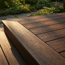 Lame terrasse composite finition - Imitation bois "IPE" - 23x138mm - Longueur 3ml