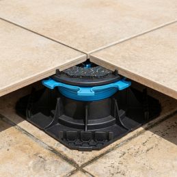 Adjustable paving terrace pedestal H55/80 mm - CLEMAN range - Jouplast