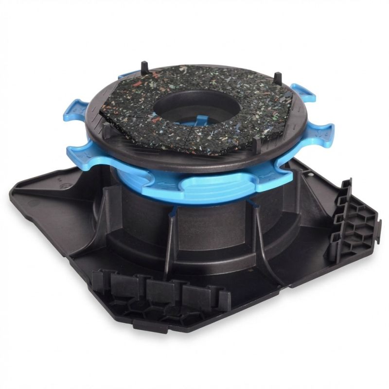 Adjustable paving terrace pedestal H55/80 mm - CLEMAN range - Jouplast