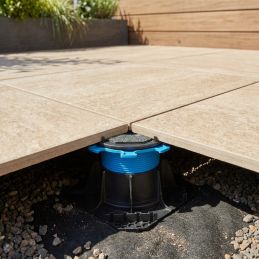 Adjustable paving terrace pedestal H80/130 mm - CLEMAN range - Jouplast