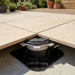 Self-leveling pedestal for paving terrace H55/80 mm - CLEMAN range - Jouplast