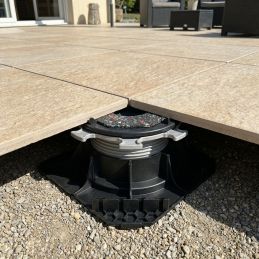 Plot autonivelant terrasse dalle H55/80 mm - Gamme CLEMAN - Jouplast