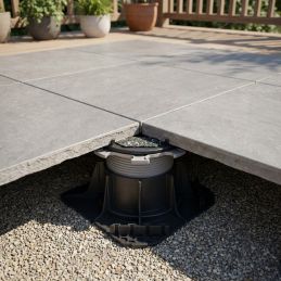 Self-leveling pedestal for paving terrace H80/130 mm - CLEMAN range - Jouplast