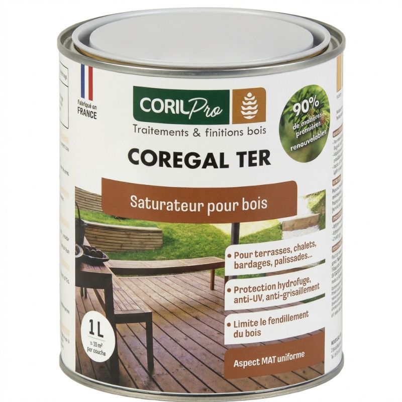 Saturateur Incolore Coregal 1L - Terrasse en bois