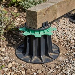 Höhenverstellbares Stelzlager für Holzterrassen 140/230 mm - ESSENTIEL-Reihe - Jouplast
