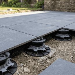 Plot terrasse dalle autonivelant 65/95 mm - Gamme ESSENTIEL - Jouplast