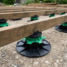 Piede d'appoggio per terrazza a listoni, regolabile 40-60 mm Jouplast