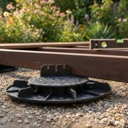 Adjustable wooden terrace pedestal 20/30 mm - ESSENTIEL range - Jouplast